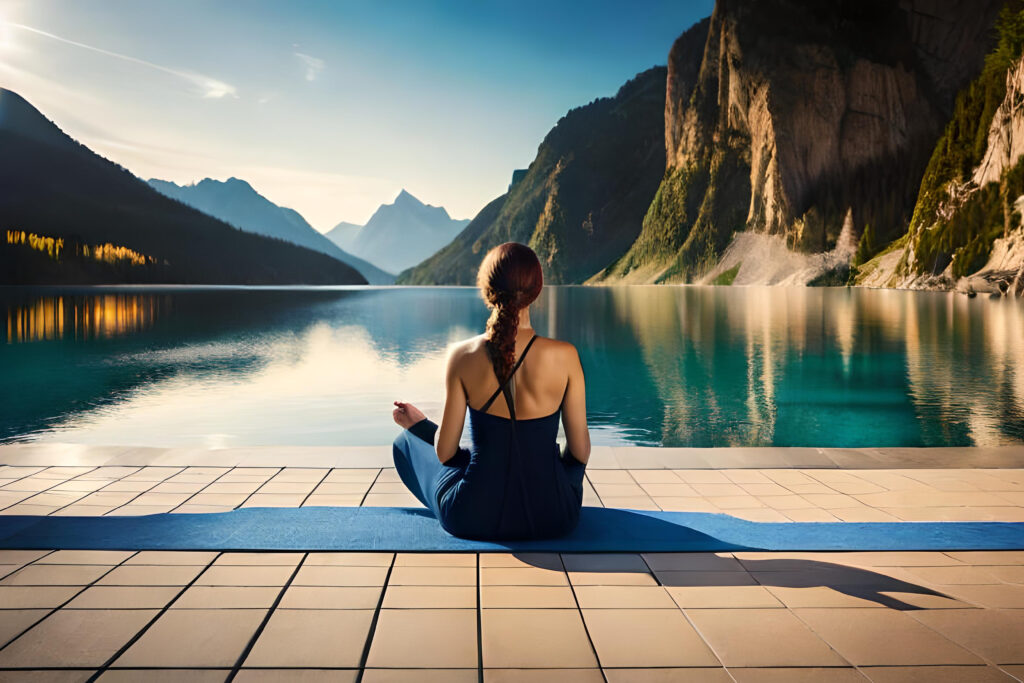 woman mediating